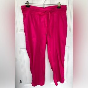 Lululemon Dance Studio crop pants, pink, size 12